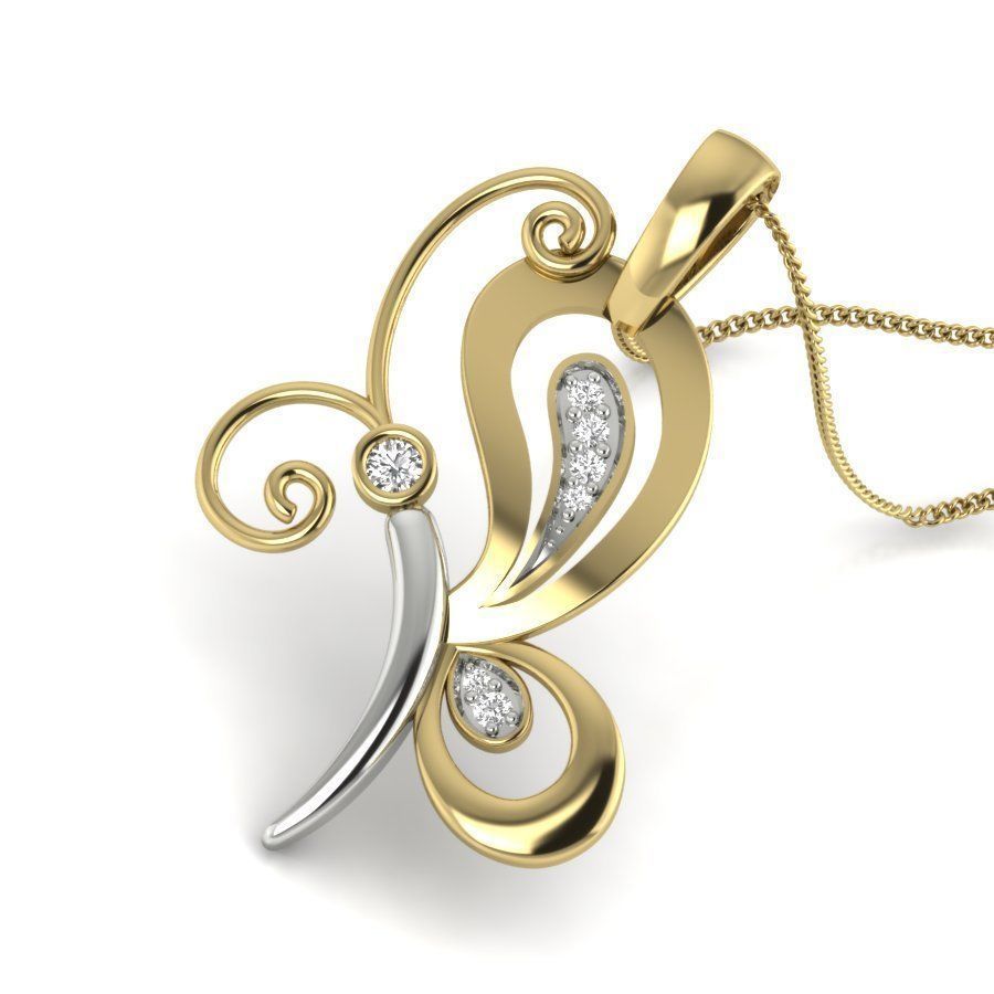 Women pendant 3dm render detail 3D print model 3D print model_4