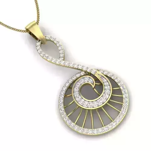 Women pendant 3dm render detail 3D print model