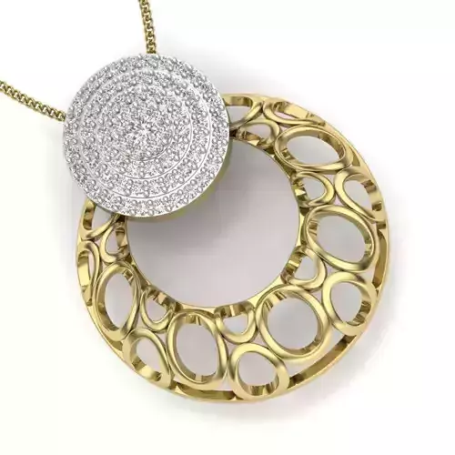 Women pendant 3dm render detail 3D print model