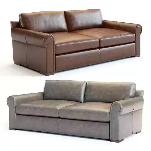 Restoration Hardware - Lancaster Leather Sofa 3D model