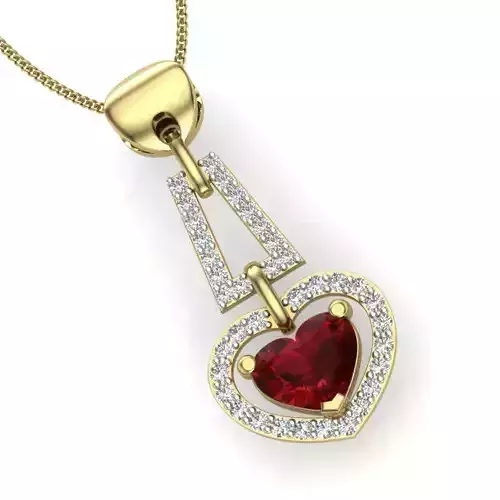 Women pendant 3dm render detail 3D print model