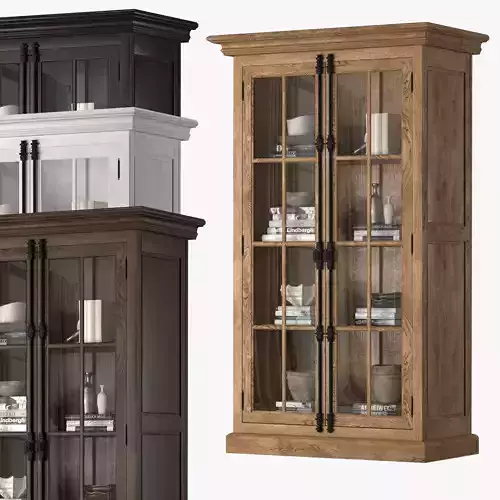FRENCH CASEMENT DOUBLE-DOOR CABINET