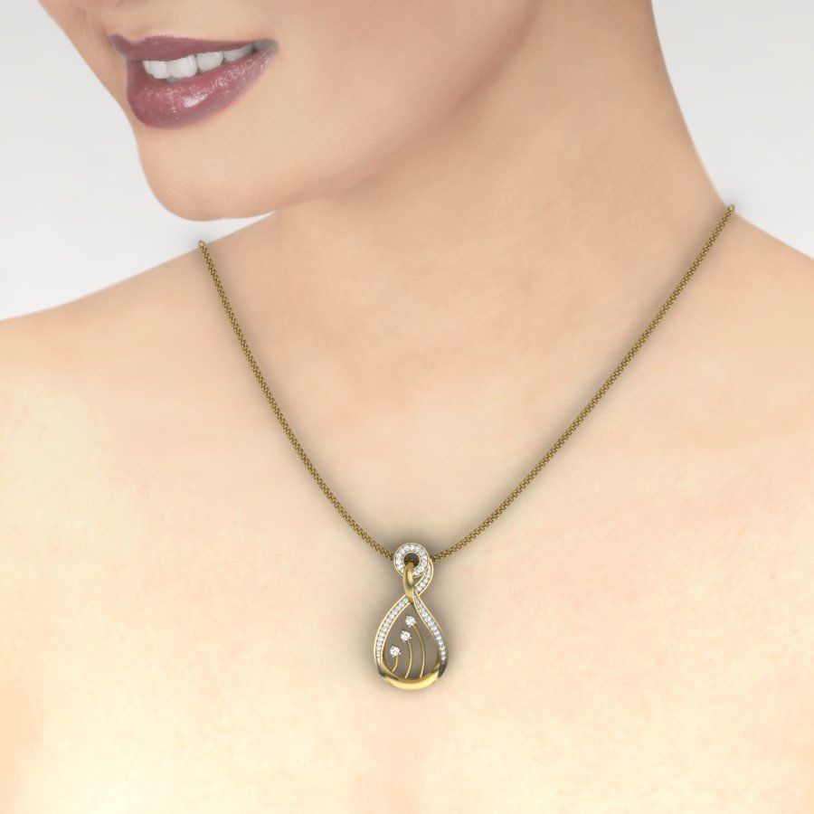 Women pendant 3dm render detail 3D print model 3D print model_1