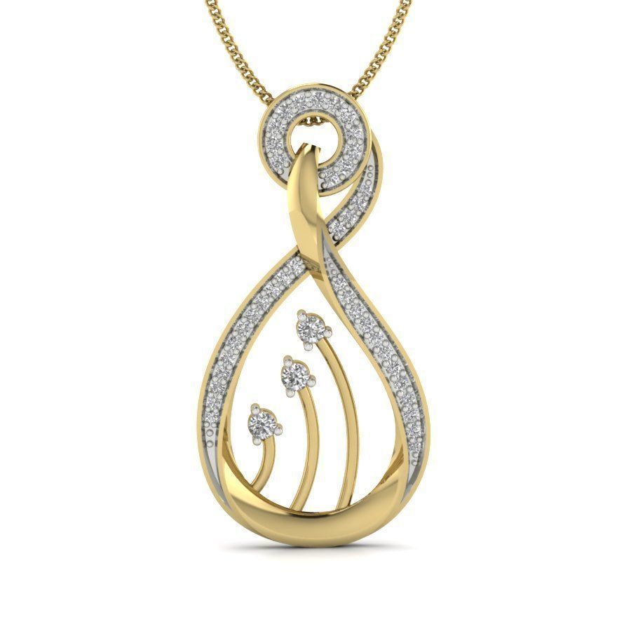 Women pendant 3dm render detail 3D print model 3D print model_5