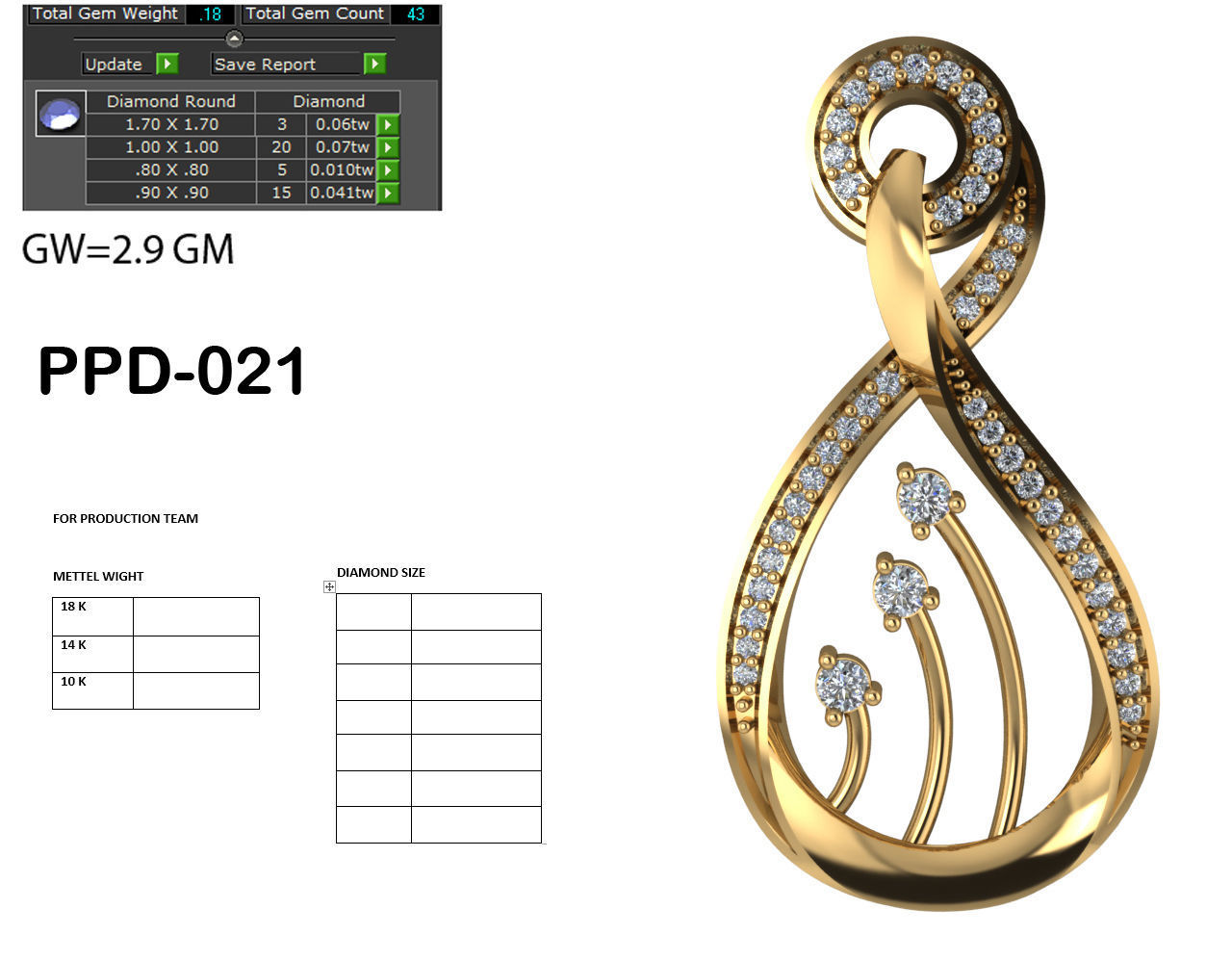 Women pendant 3dm render detail 3D print model 3D print model_6