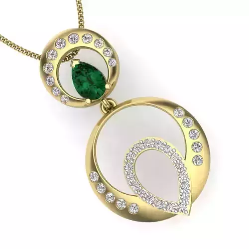 Women pendant 3dm render detail 3D print model