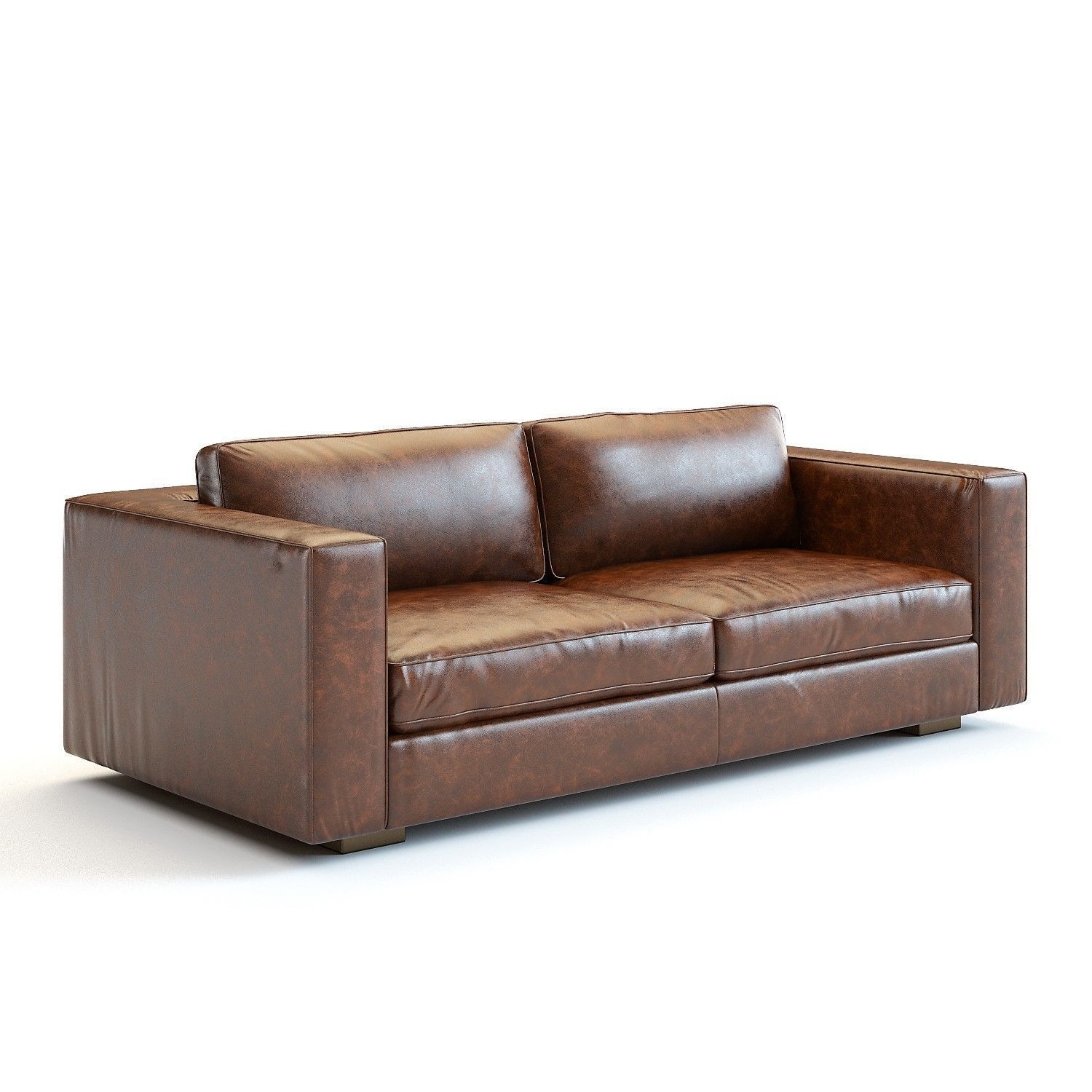 Restoration Hardware - Maddox Leather Sofa 3D model_3