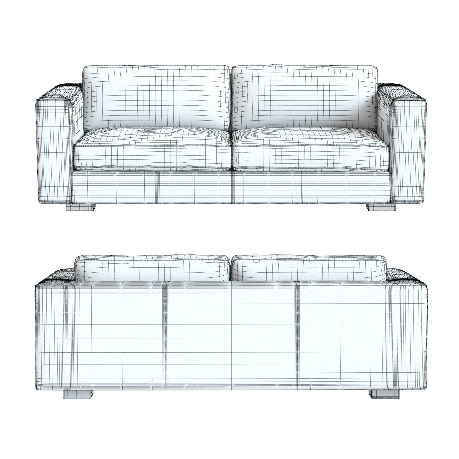 Restoration Hardware - Maddox Leather Sofa 3D model_2