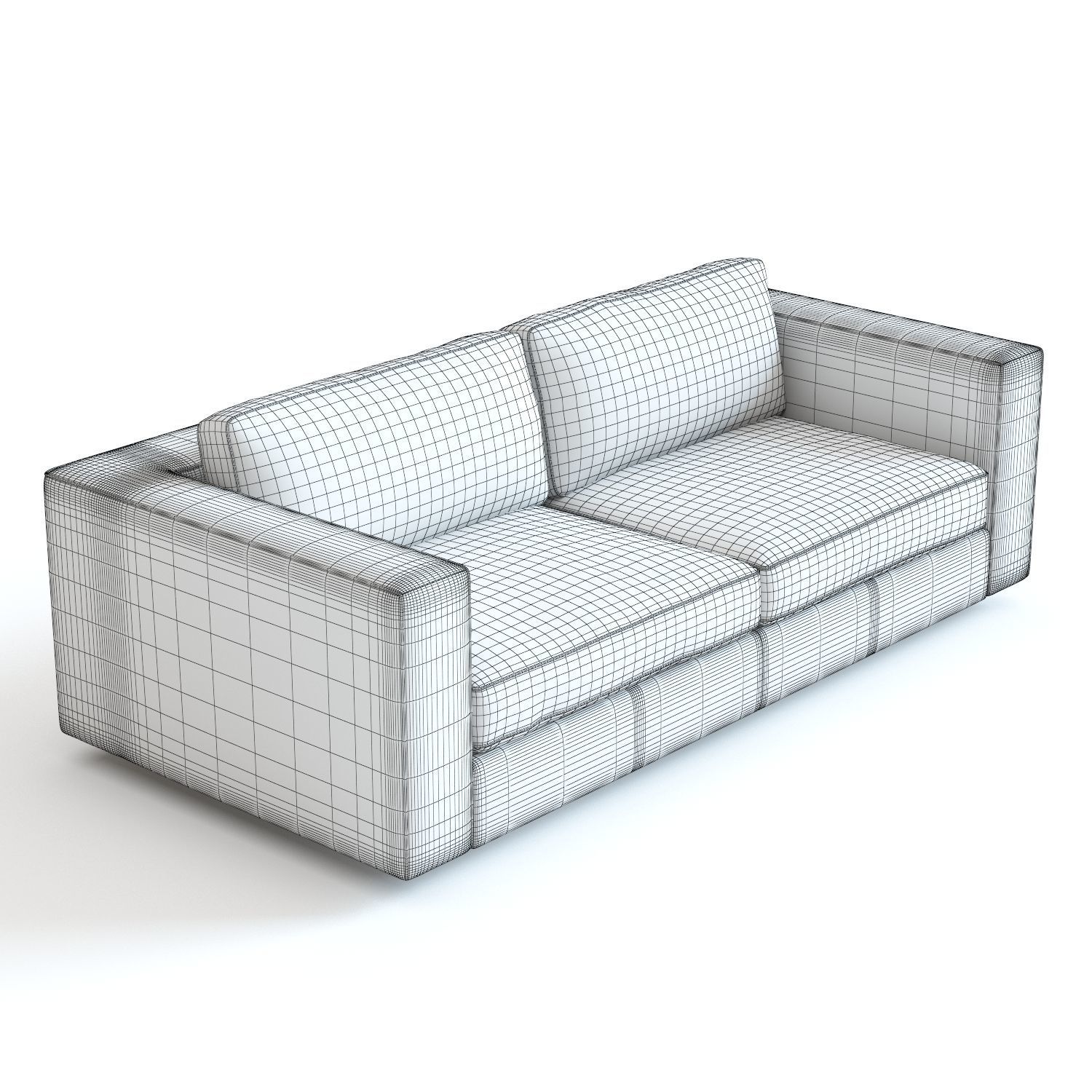 Restoration Hardware - Maddox Leather Sofa 3D model_6