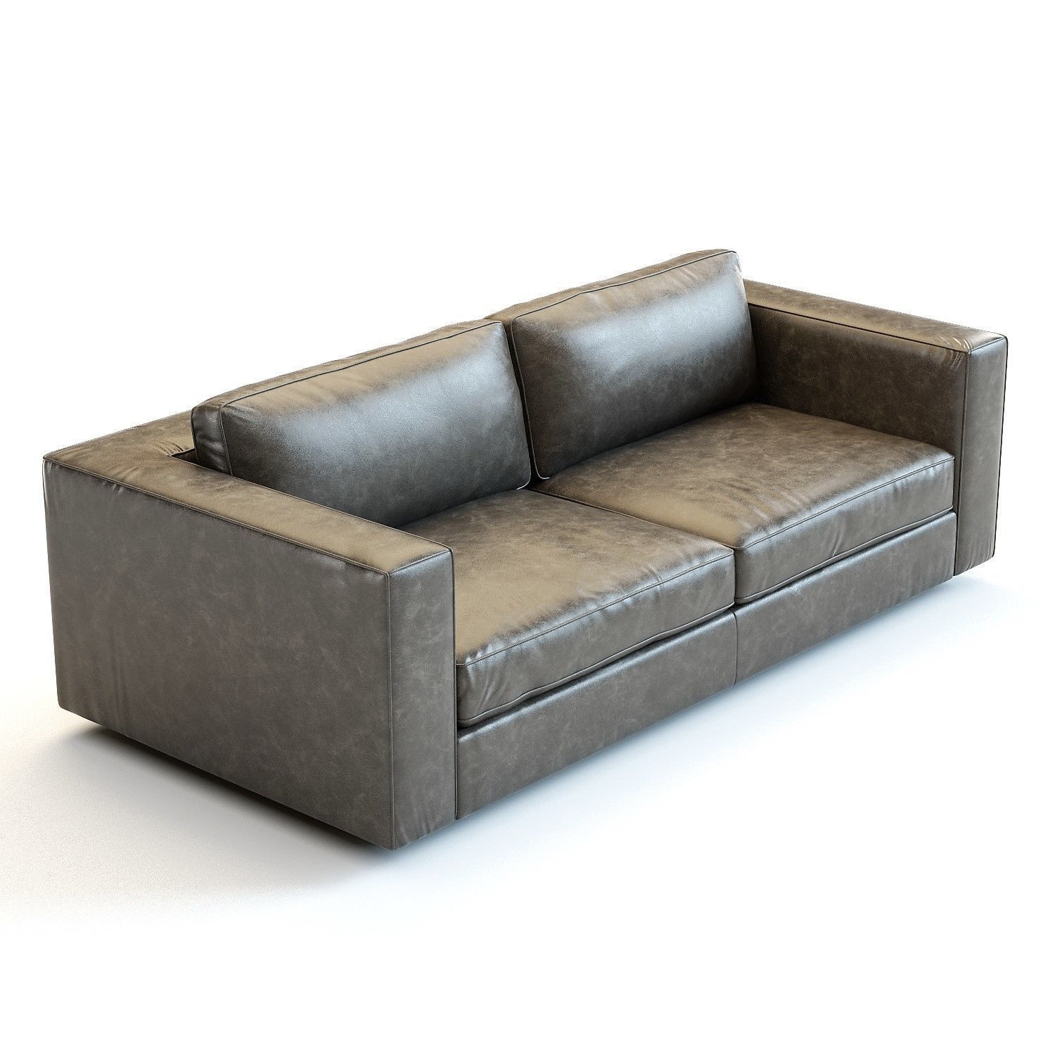 Restoration Hardware - Maddox Leather Sofa 3D model_5