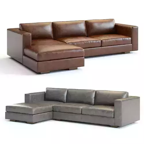 Restoration Hardware - Maddox Leather Sectional Sofa 3D model