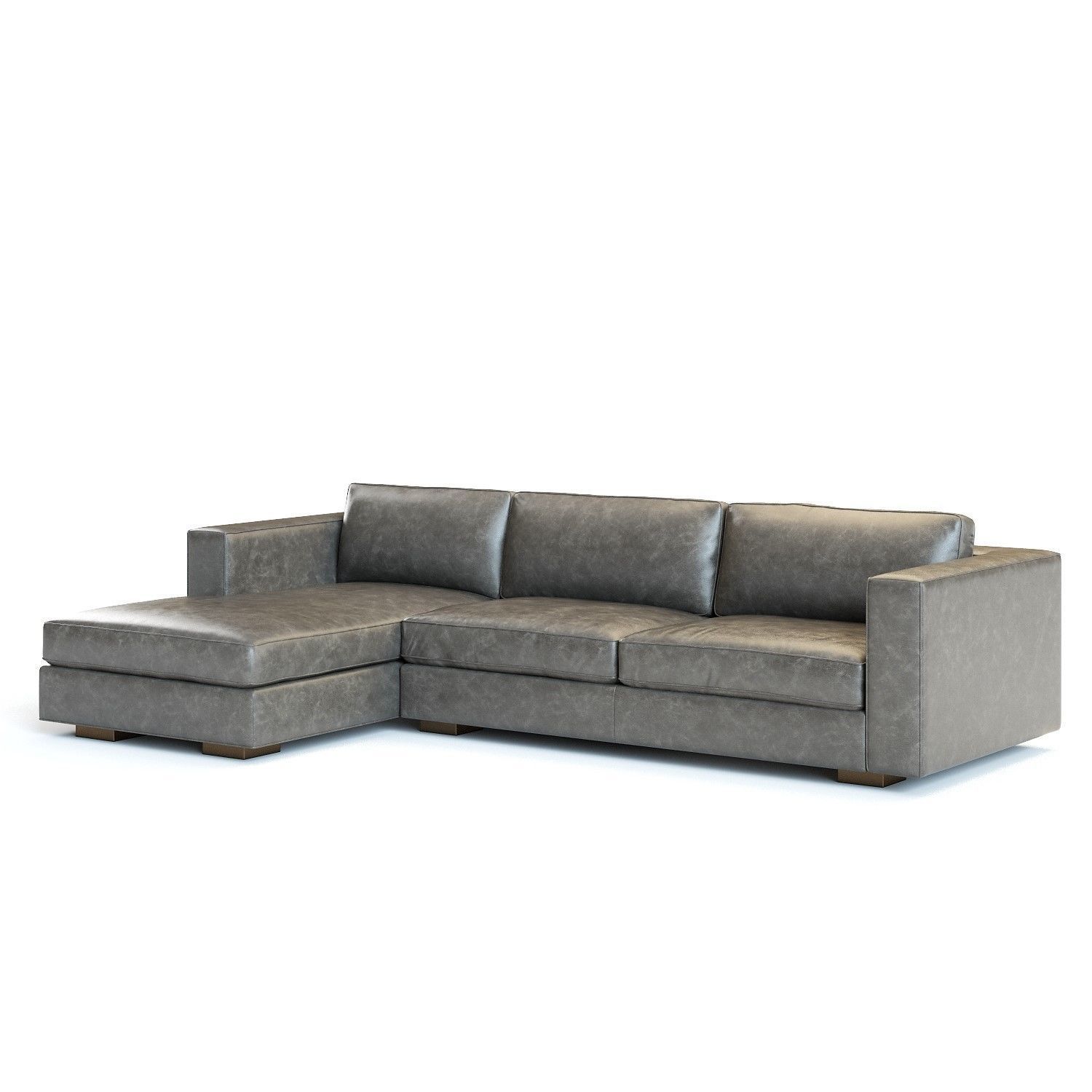 Restoration Hardware - Maddox Leather Sectional Sofa 3D model_2