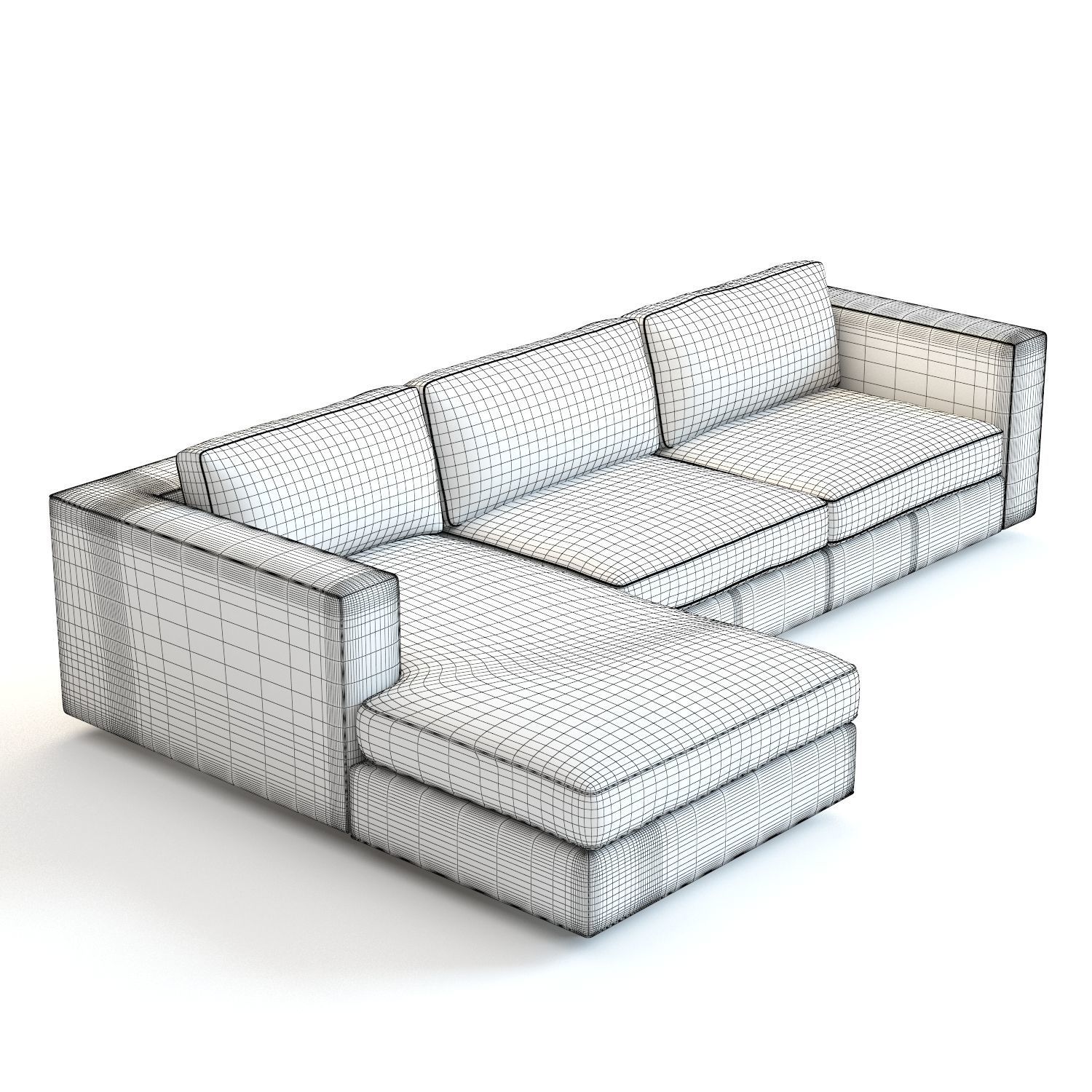 Restoration Hardware - Maddox Leather Sectional Sofa 3D model_4