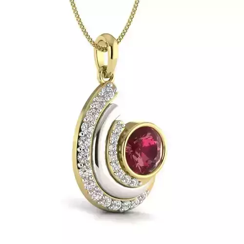 Women pendant 3dm render detail 3D print model