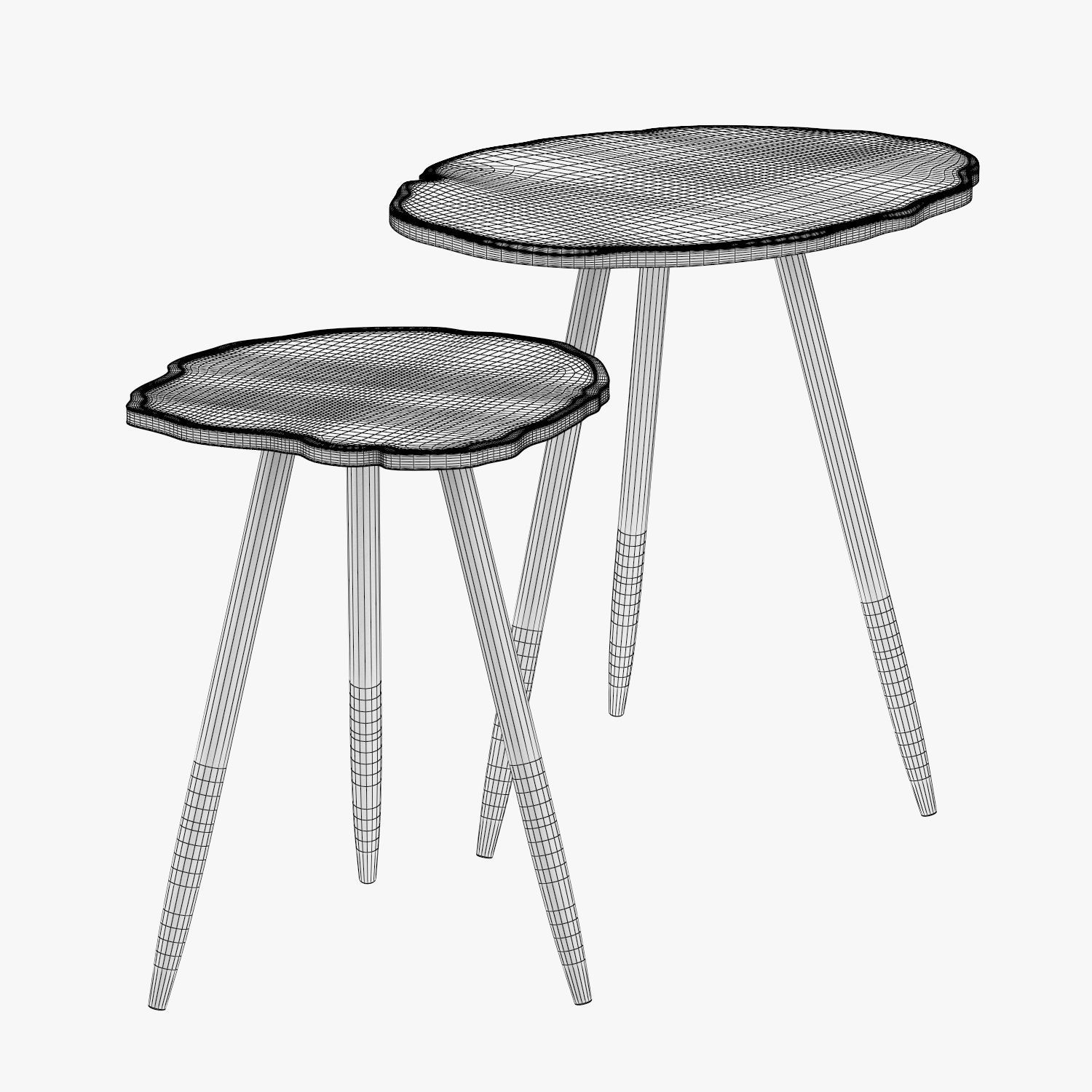 Table Imitation Agate 3D model_4