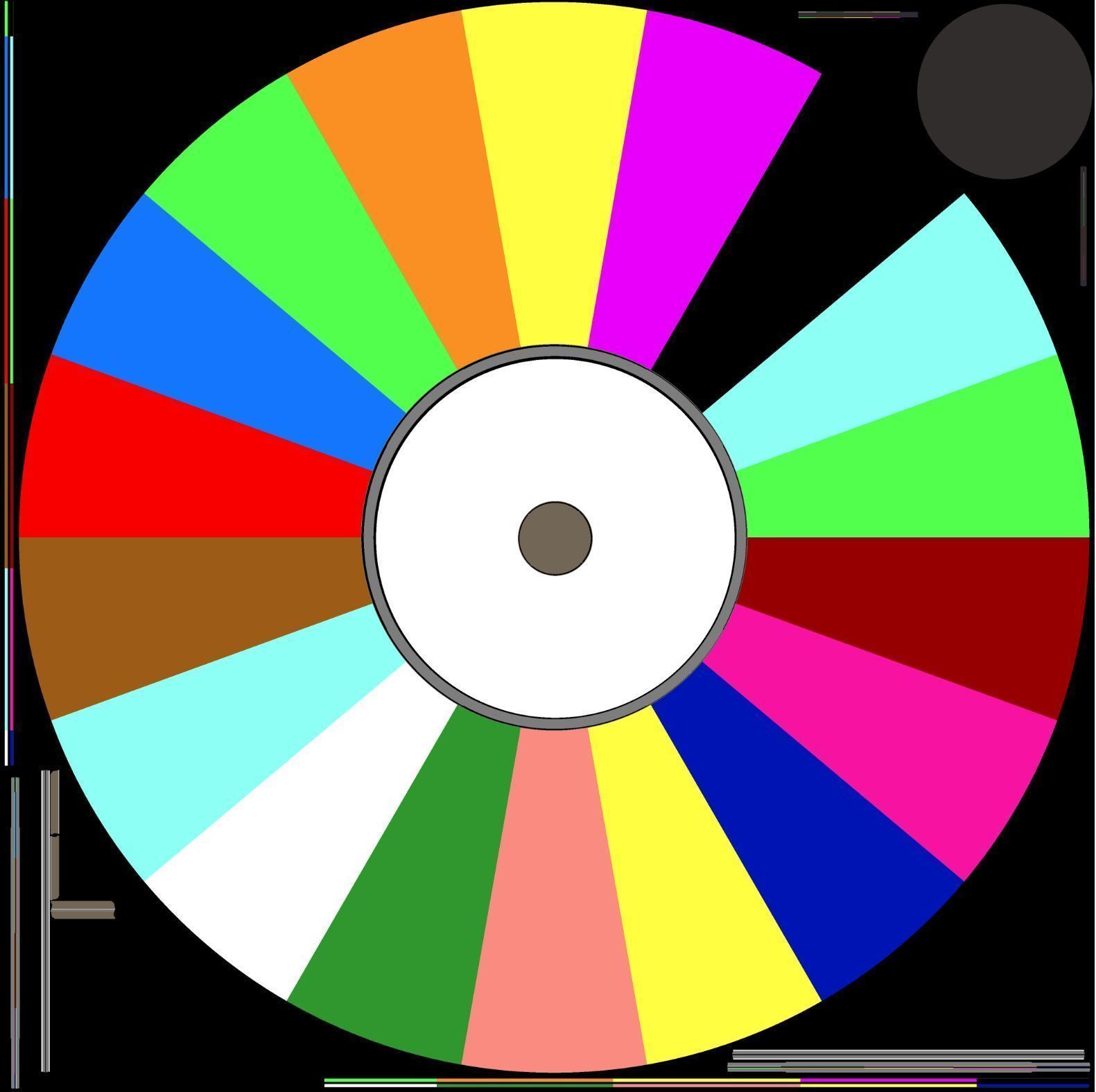 Fortune Wheel High Poly 3D model_8