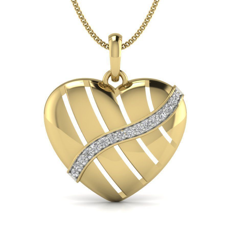 Women heart pendant 3dm render detail 3D print model 3D print model_5