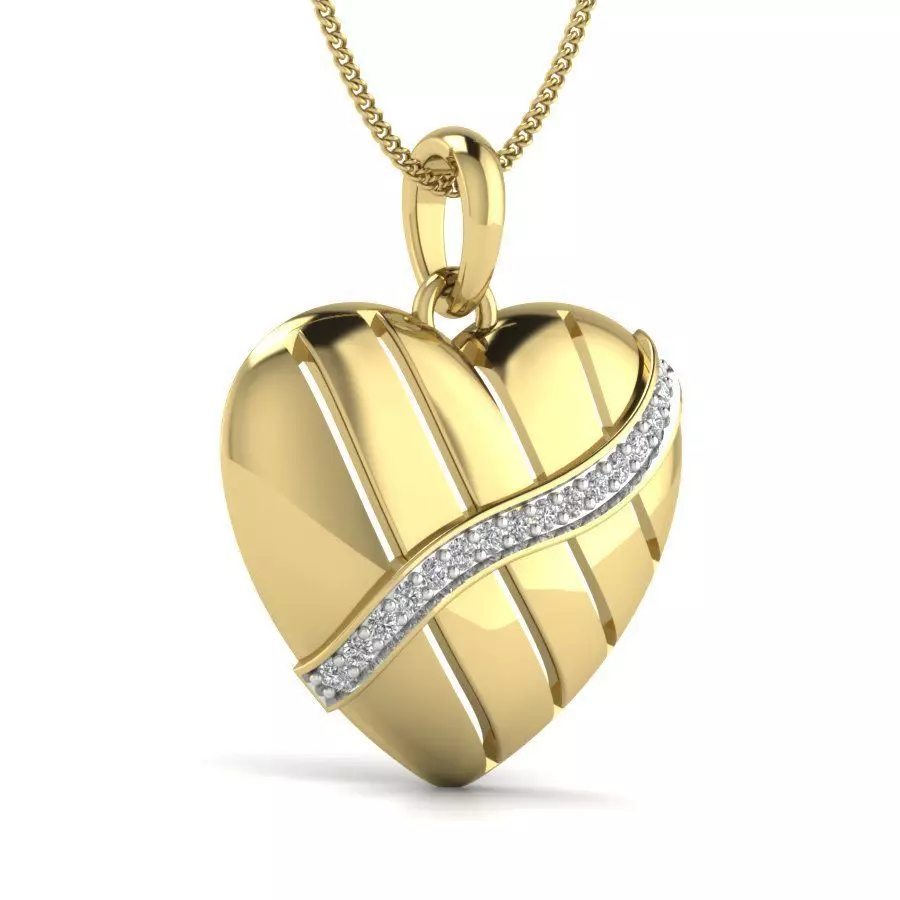 Women heart pendant 3dm render detail 3D print model 3D print model_0