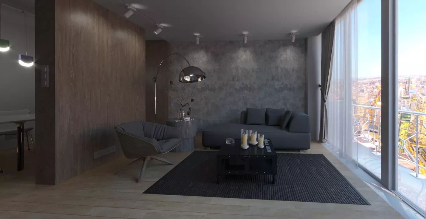 Small apartment  3D model_0