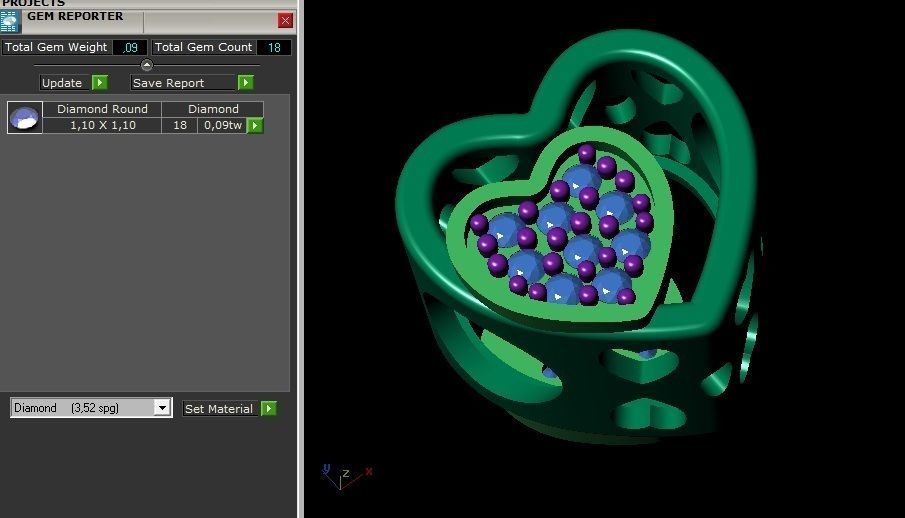 Heart Pandora Bead 3D print model_2