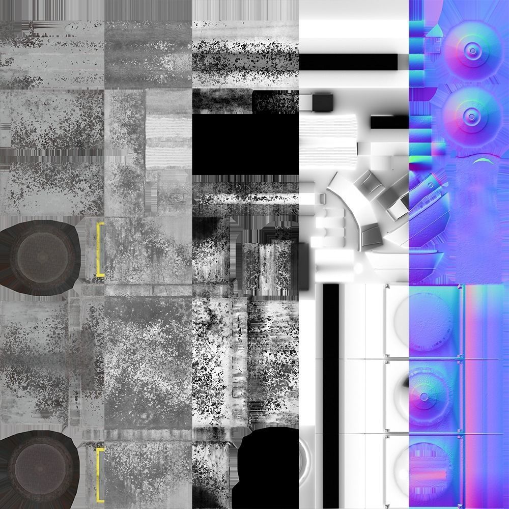 Road traffic signs set Low poly Low-poly 3D model_11