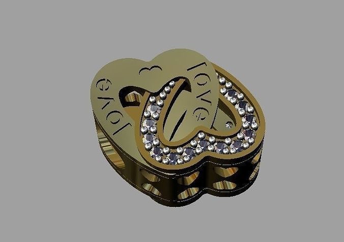 Heart Pandora Bead 3D print model