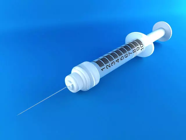 Syringe injection 3D model_0