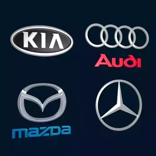 Car Logos - Audi Mazda Kia Mercedes Benz