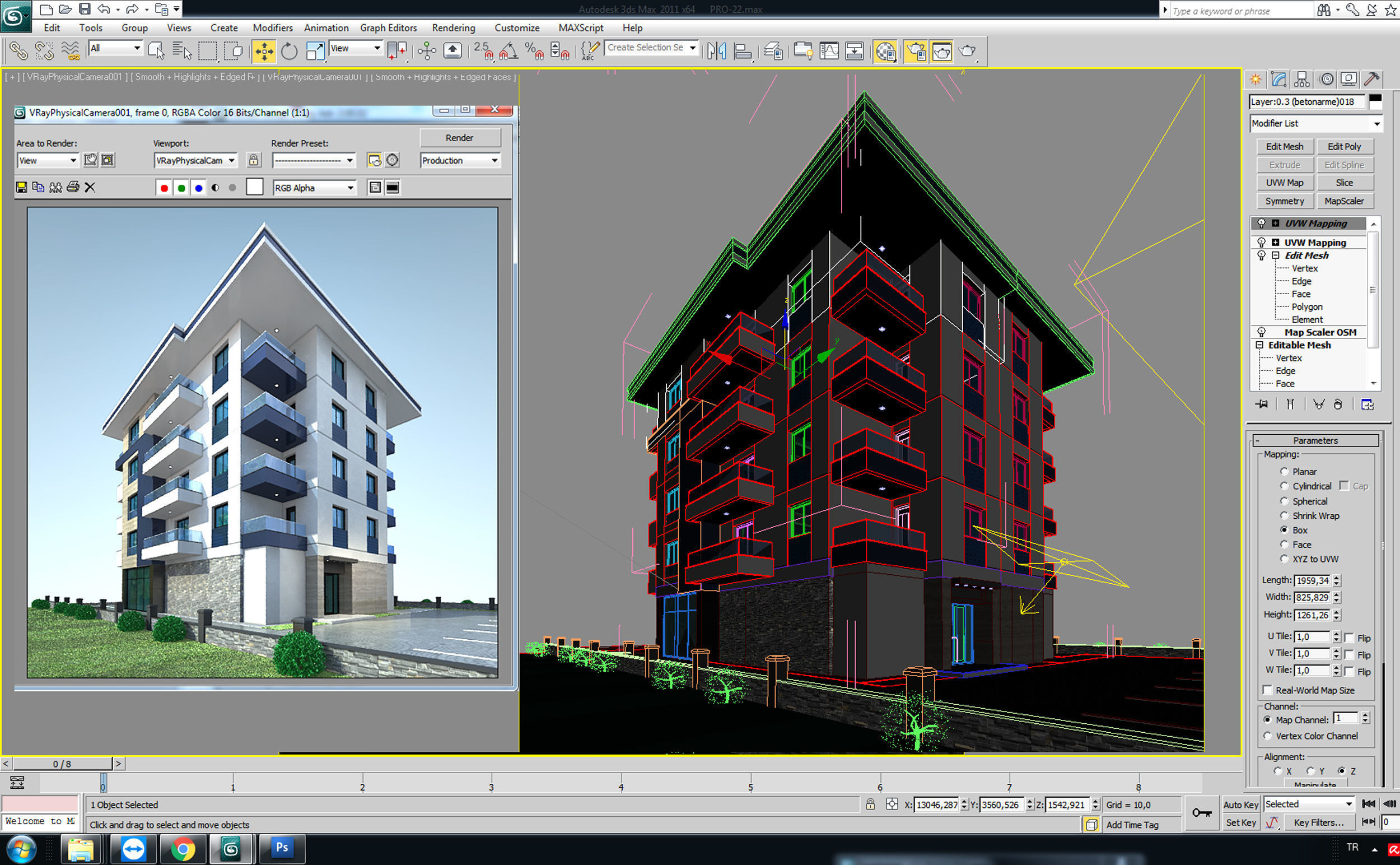 Architectural 3D Home Model  Low-poly 3D model_1