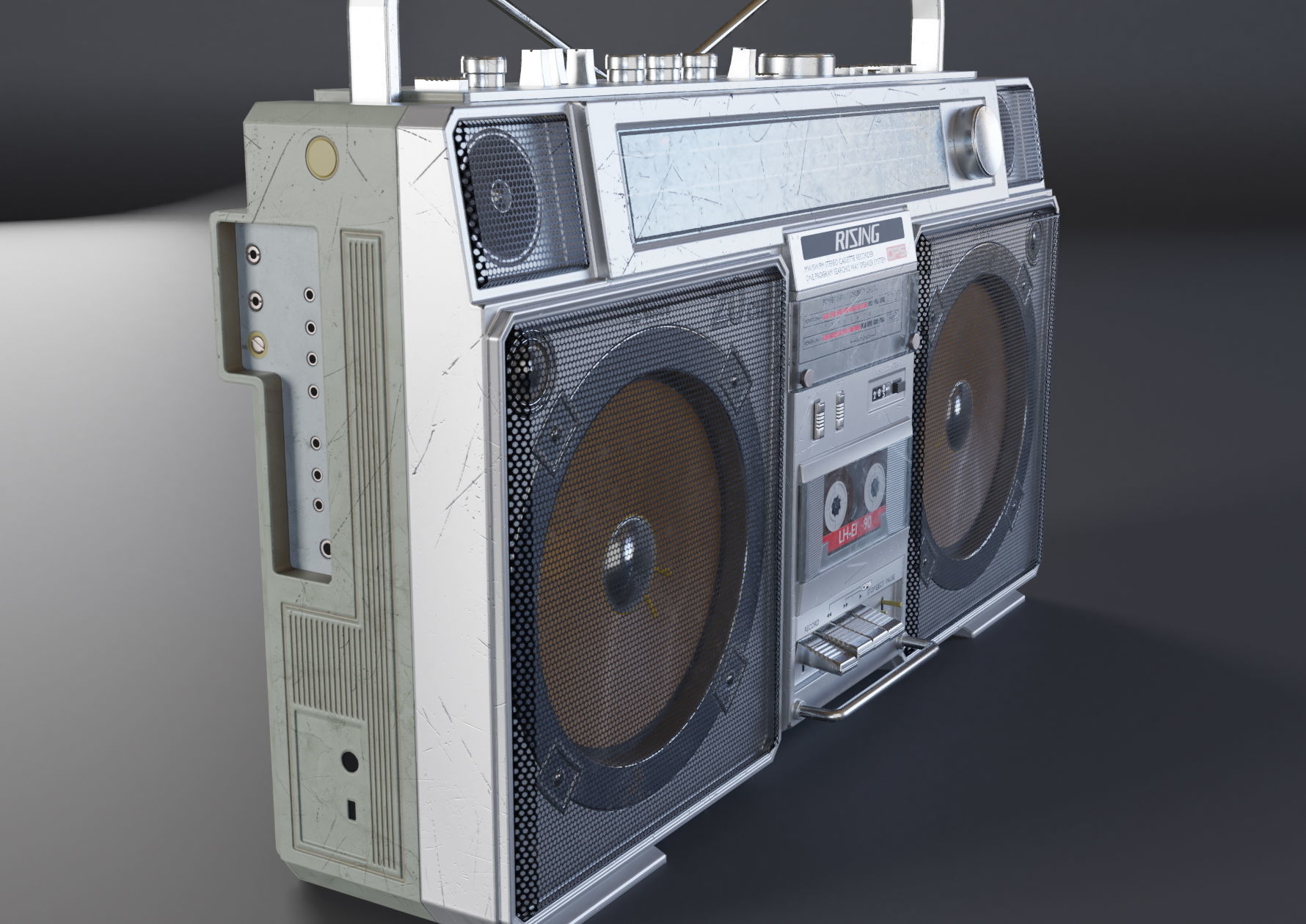 Rising SRC-2005 boombox Low-poly 3D model_3