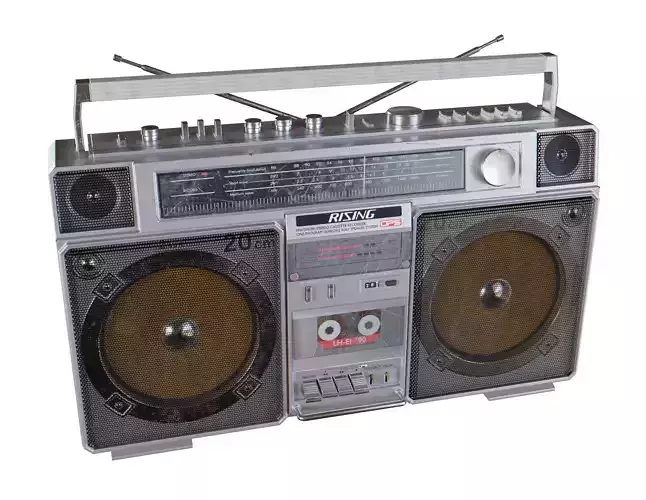 Rising SRC-2005 boombox Low-poly 3D model