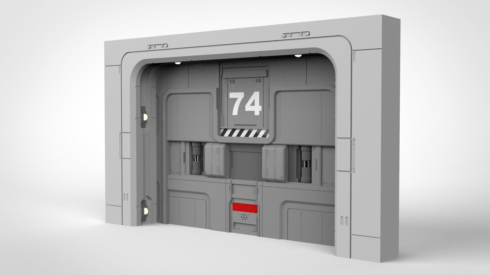 sci fi door 17 3D model_5