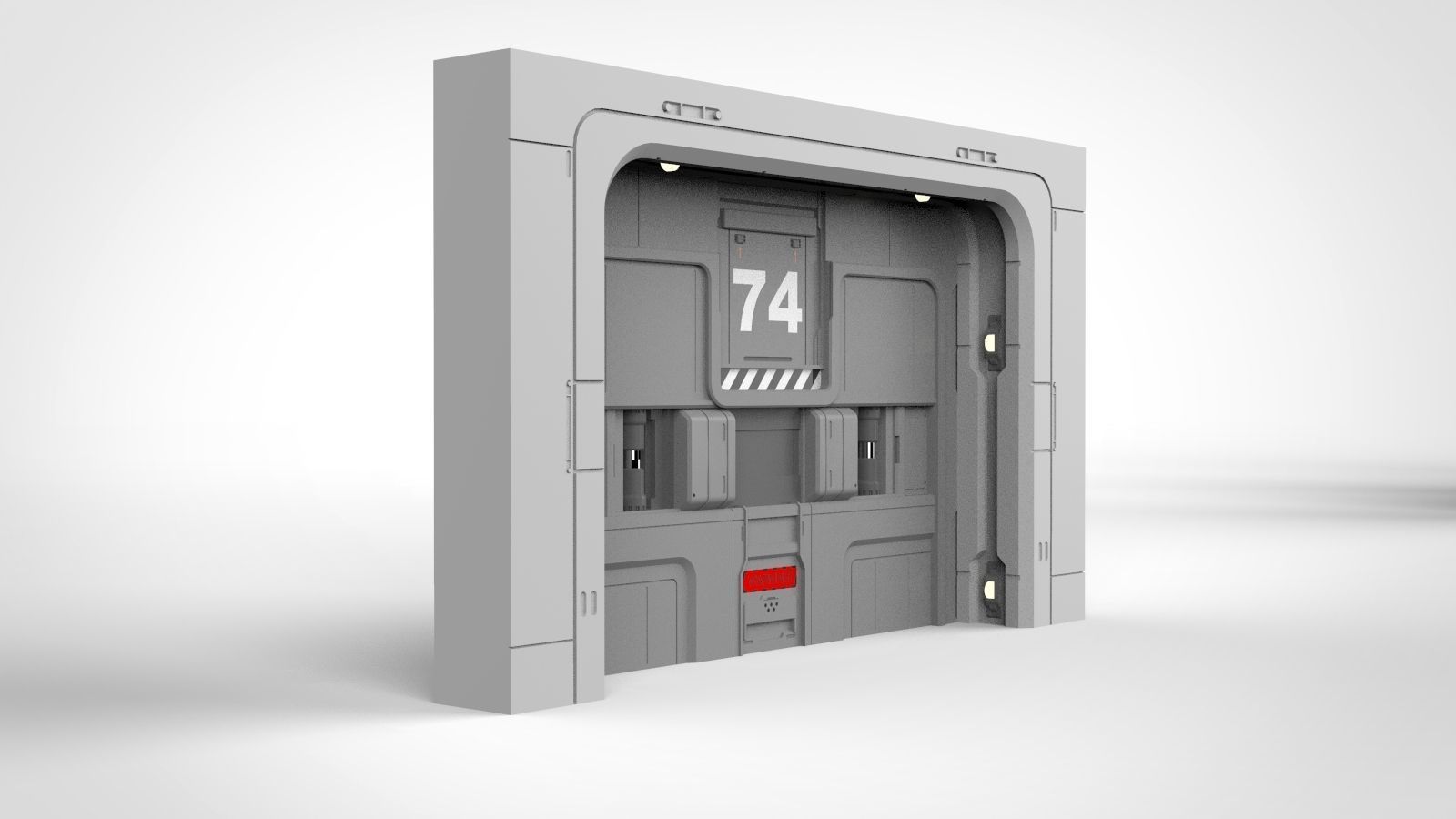 sci fi door 17 3D model_8
