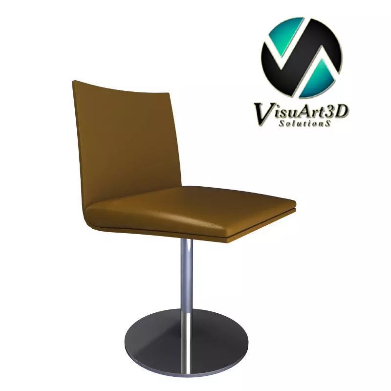 Contemporary Pedestal Chair 37 3D model_0