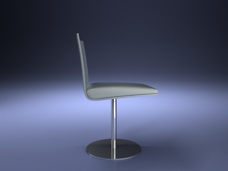 Contemporary Pedestal Chair 37 3D model_6