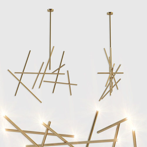 18-light Led Chandelier Crossroads Eurofase 3D model