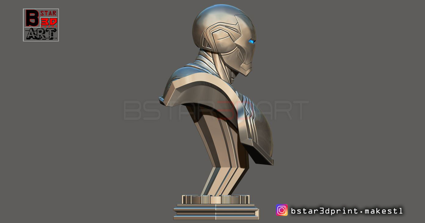 Ironman Mark 85 Bust - Infinity war - Endgame - from Marvel 3D print model_6