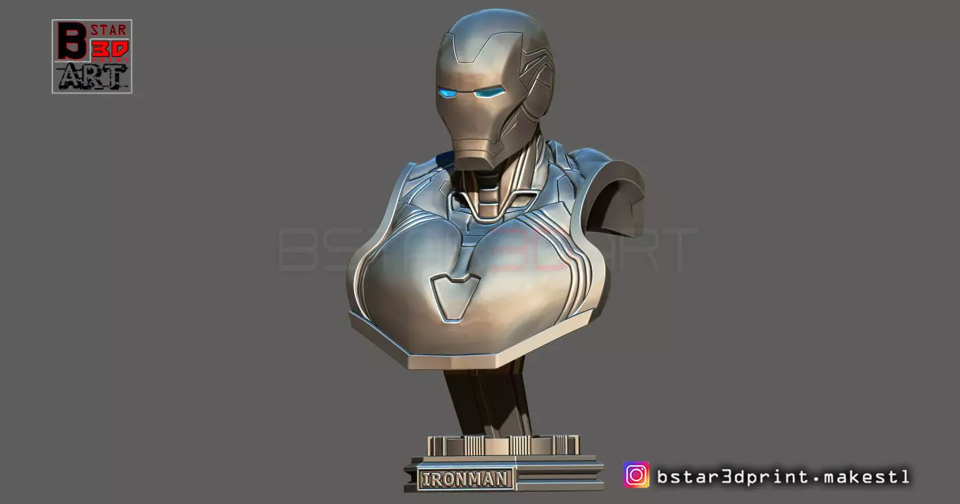 Ironman Mark 85 Bust - Infinity war - Endgame - from Marvel 3D print model_0