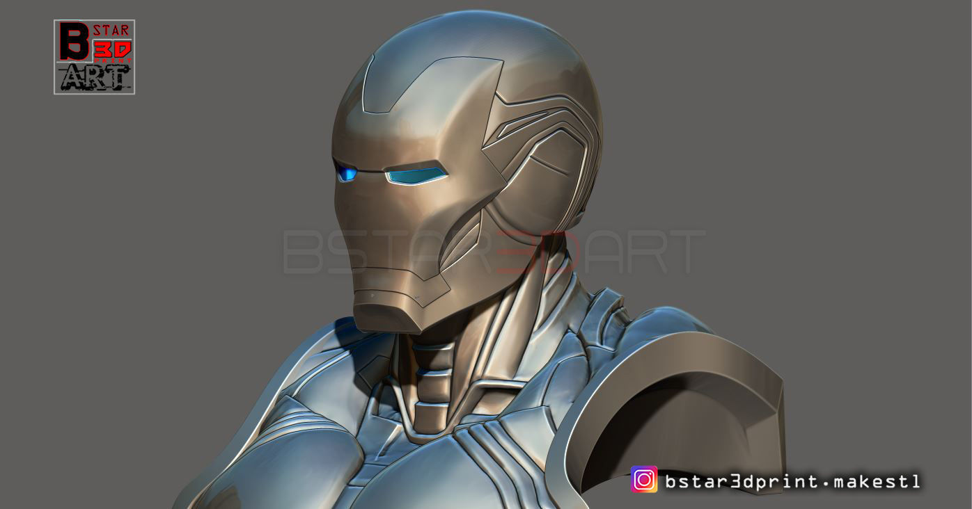 Ironman Mark 85 Bust - Infinity war - Endgame - from Marvel 3D print model_11