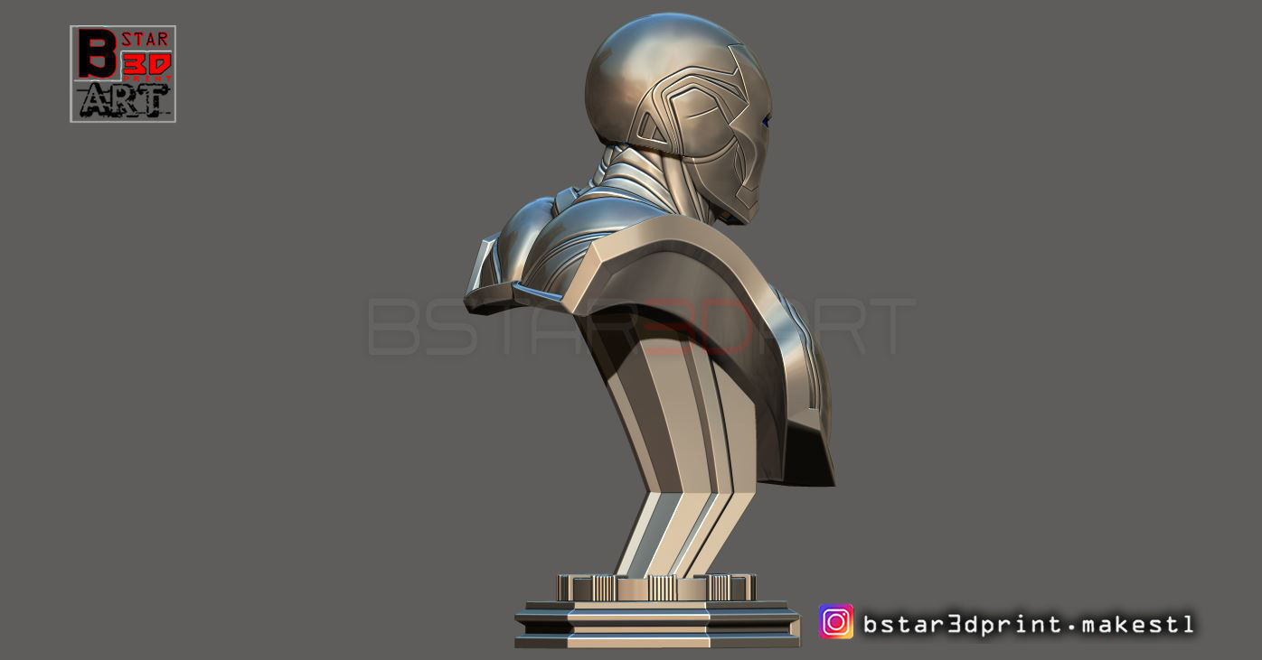 Ironman Mark 85 Bust - Infinity war - Endgame - from Marvel 3D print model_5