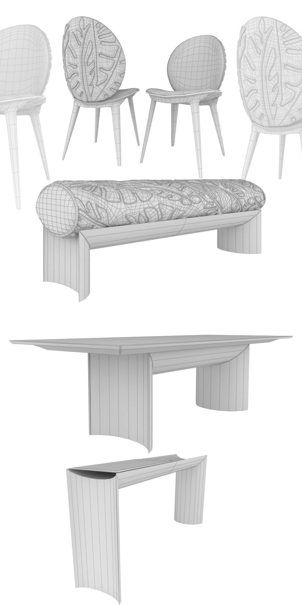 Visionnaire Kerwan Dining room 3D model_3