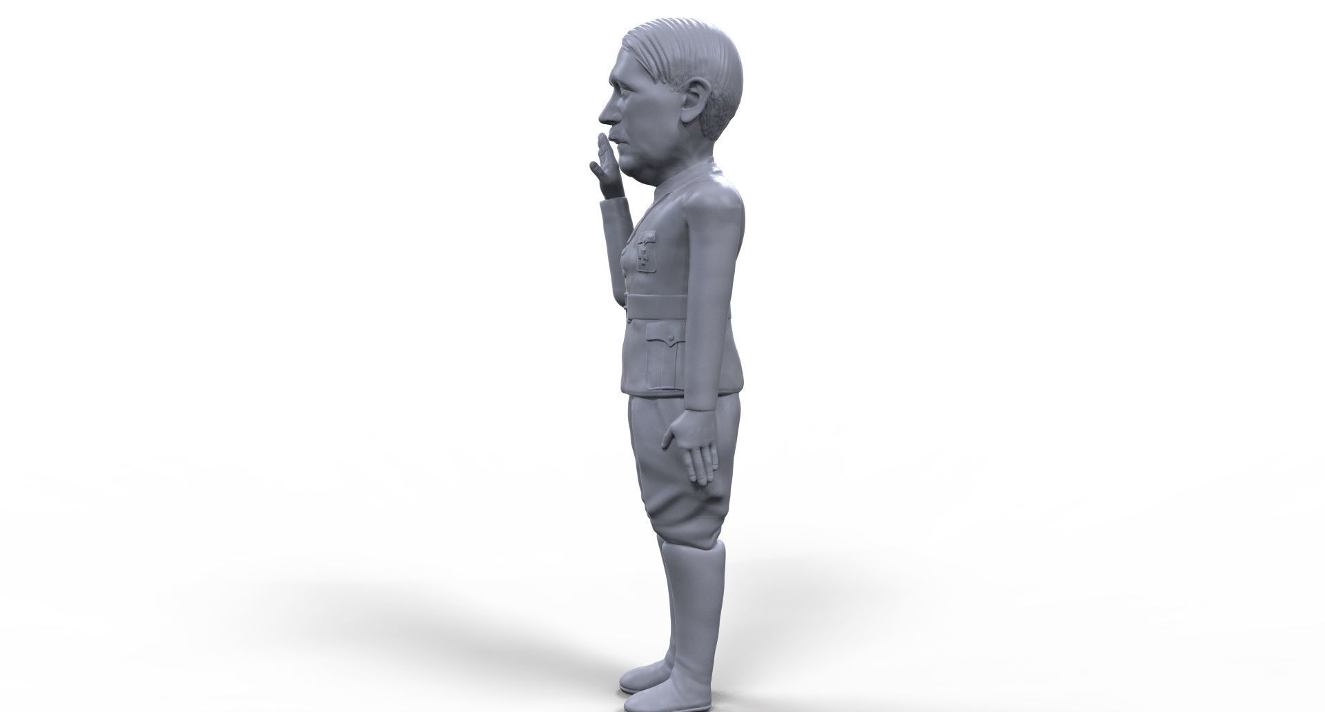 Hitler stylized high quality 3D printable miniature 3D print model_2