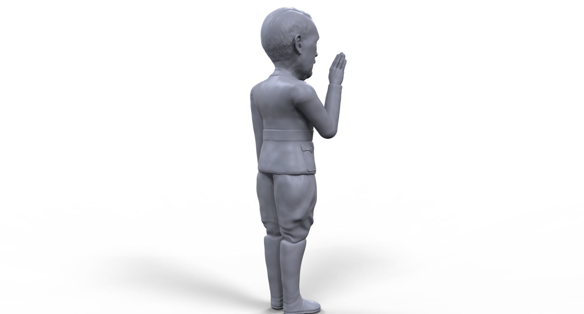 Hitler stylized high quality 3D printable miniature 3D print model_5