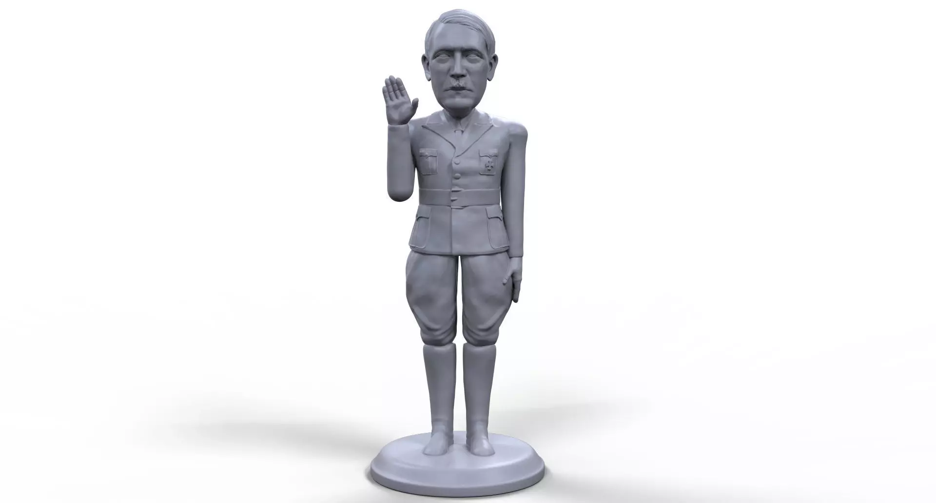 Hitler stylized high quality 3D printable miniature 3D print model_0