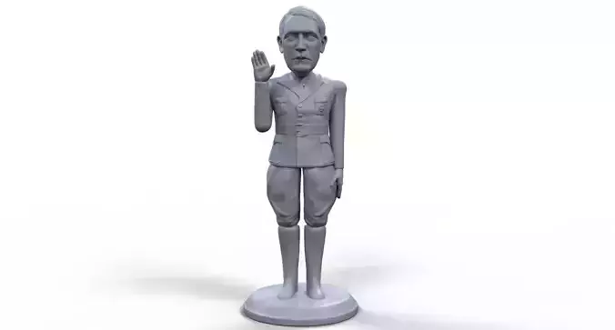 Hitler stylized high quality 3D printable miniature