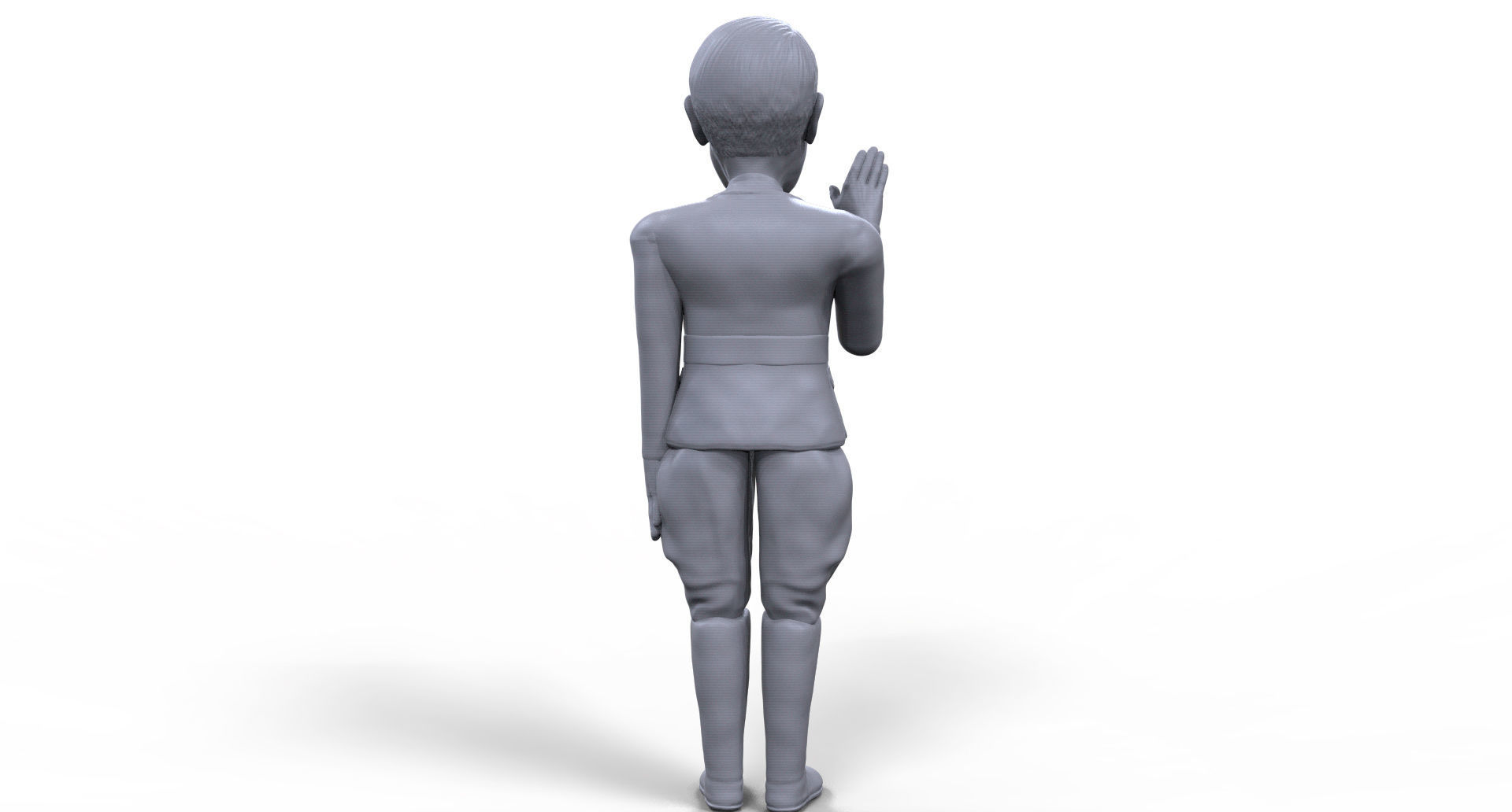 Hitler stylized high quality 3D printable miniature 3D print model_4