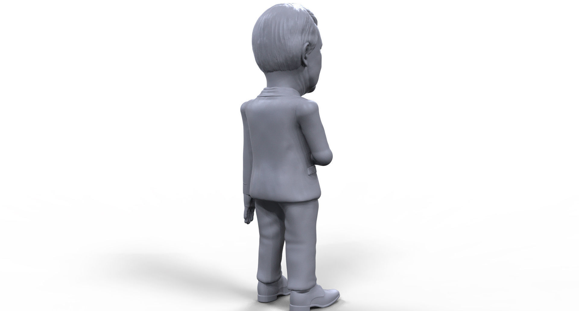 Jimmy Carter stylized high quality 3D printable miniature 3D print model_6