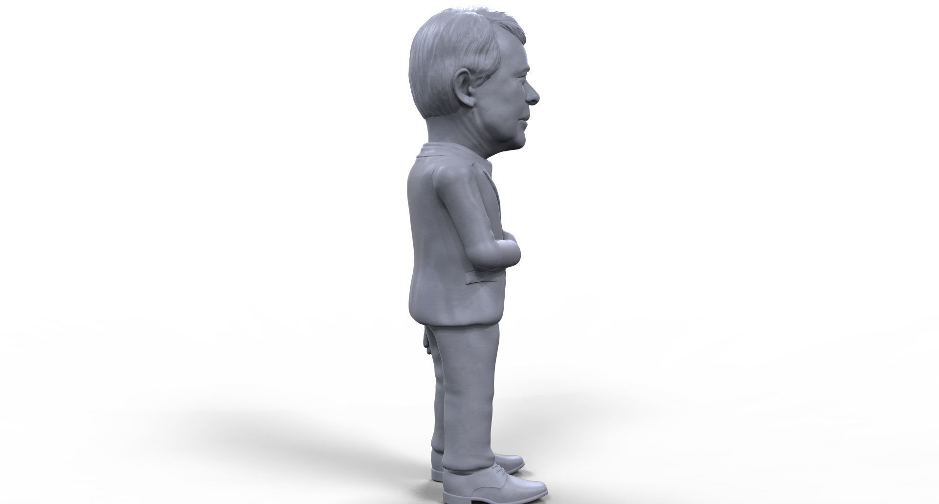Jimmy Carter stylized high quality 3D printable miniature 3D print model_7