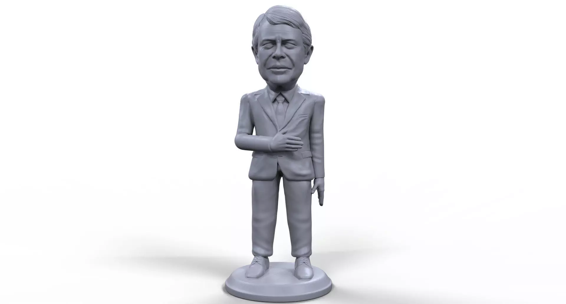 Jimmy Carter stylized high quality 3D printable miniature 3D print model_0