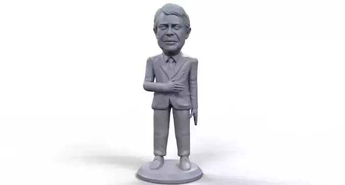 Jimmy Carter stylized high quality 3D printable miniature